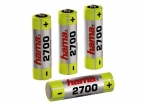 4 BATTERIES AA LR06  2700 Nimh  HAMA  